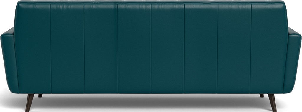 Lamar 96" Leather Estate Sofa - Tribeca Lagoon