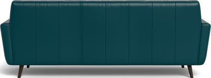 Lamar 96" Leather Estate Sofa - Tribeca Lagoon