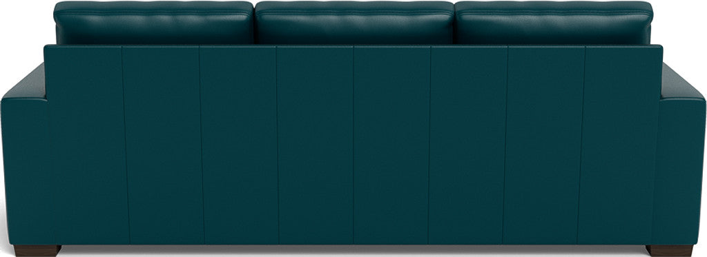 Mas Mesa 101" Deep Leather Estate Sofa - Tribeca Lagoon