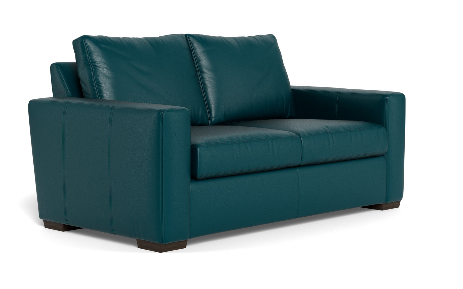 Mesa 72" Leather Loveseat - Tribeca Lagoon