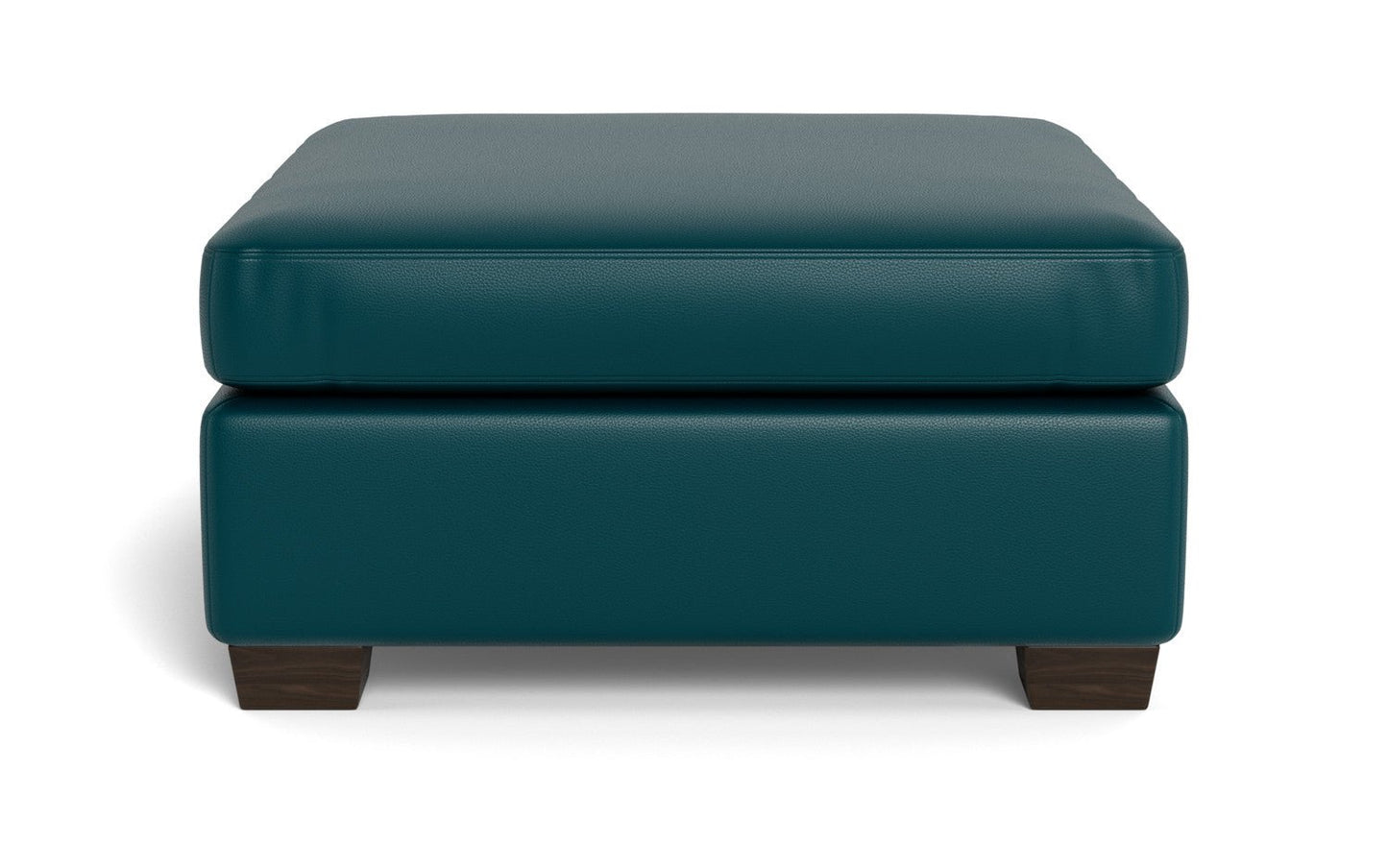 Mesa Leather Cocktail Ottoman - Tribeca Lagoon