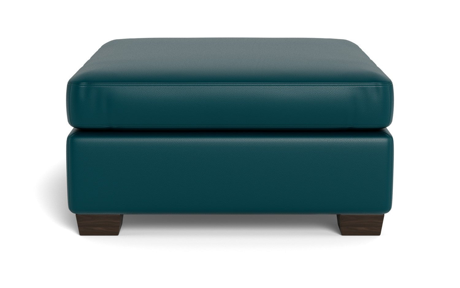 Mesa Leather Cocktail Ottoman - Tribeca Lagoon
