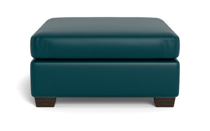 Mesa Leather Cocktail Ottoman - Tribeca Lagoon