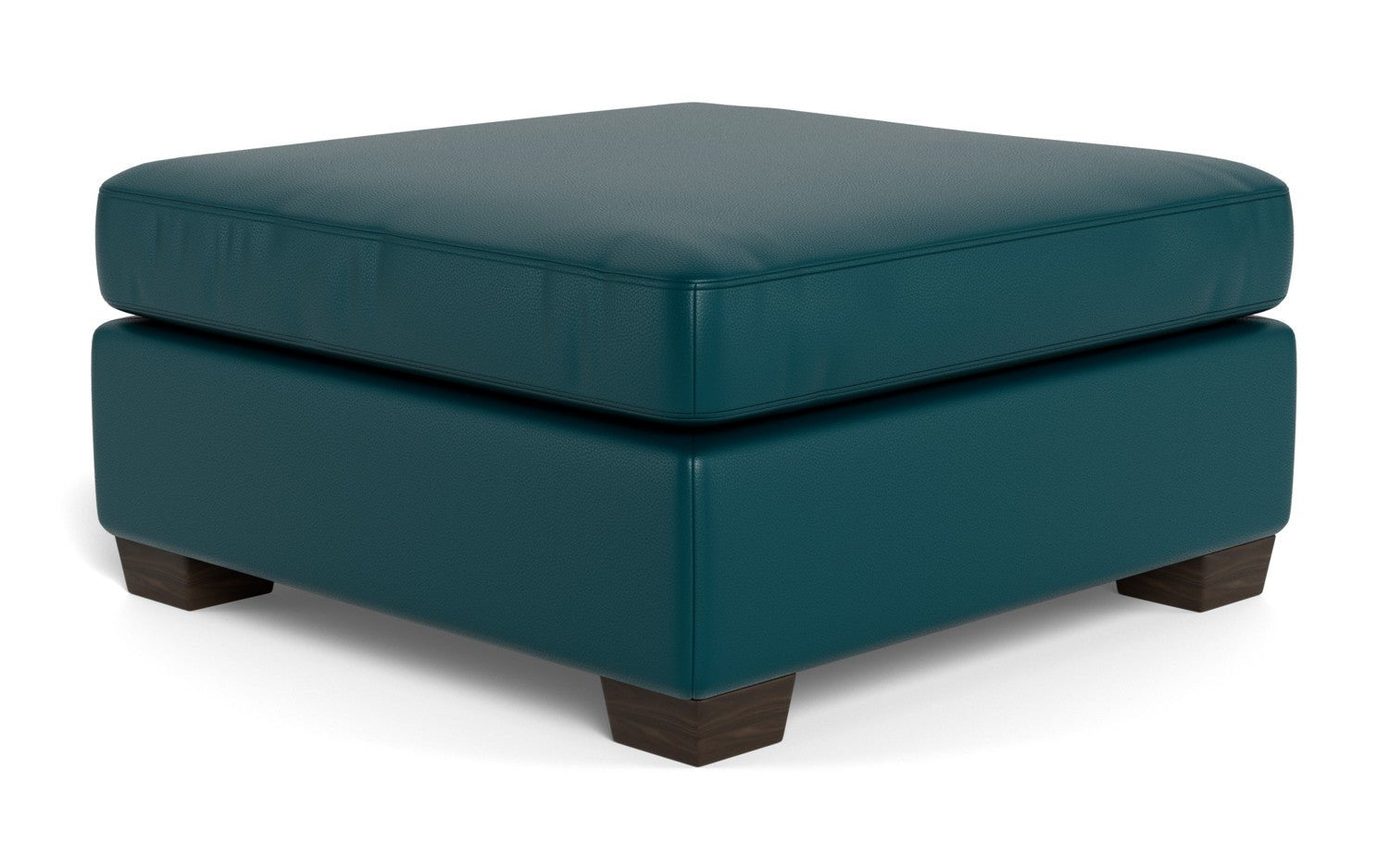 Mesa Leather Cocktail Ottoman - Tribeca Espresso