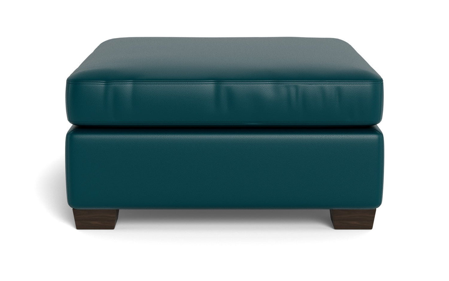 Mesa Leather Cocktail Ottoman - Tribeca Lagoon