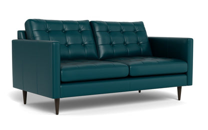 Wallace 69" Leather Loveseat - Tribeca Lagoon