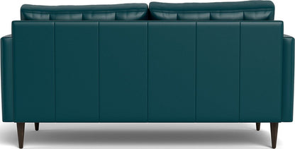 Wallace 69" Leather Loveseat - Tribeca Lagoon