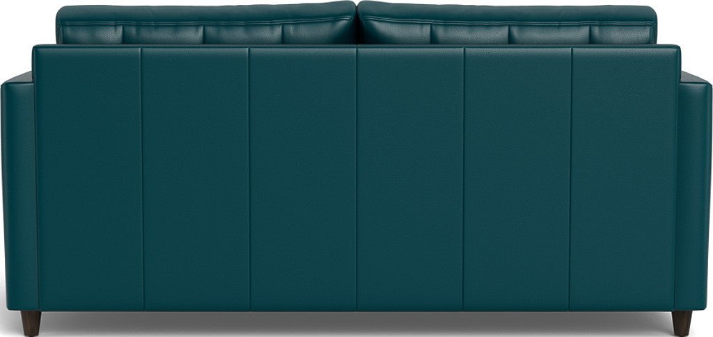 Wallace 74" Leather Queen Sleeper Sofa - Tribeca Lagoon