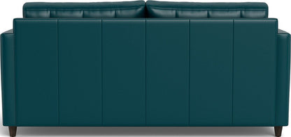 Wallace 74" Leather Queen Sleeper Sofa - Tribeca Lagoon