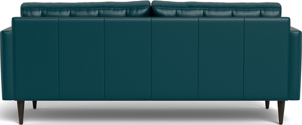 Wallace 85" Leather Sofa - Tribeca Lagoon