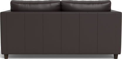 Ladybird 72" Leather Full Sleeper Loveseat - Tribeca Quarry