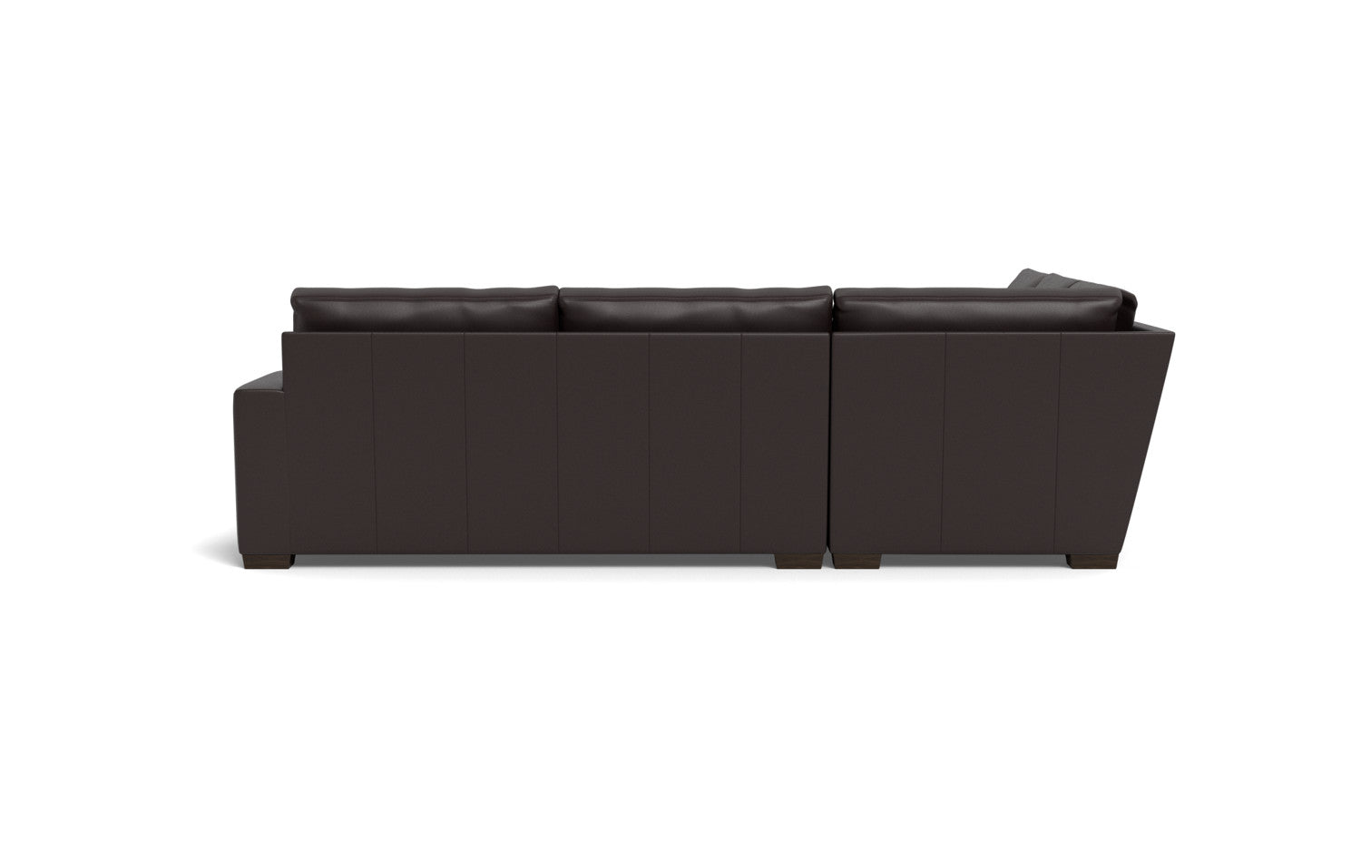 Mesa 121" Leather Corner Sectional - Tribeca Quarry