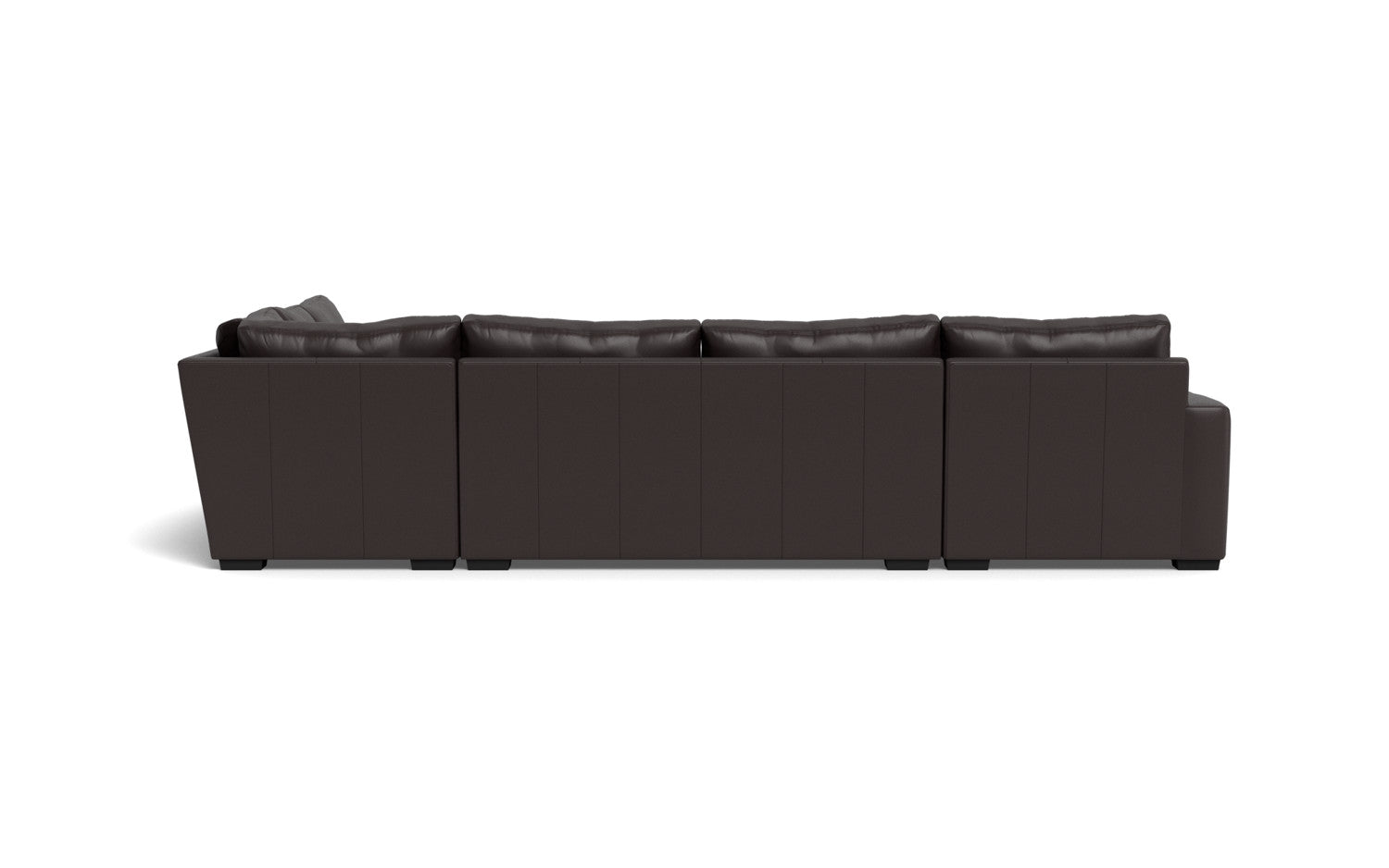 Mesa 156" Leather Corner Sectionals w. Left Chaise - Tribeca Quarry