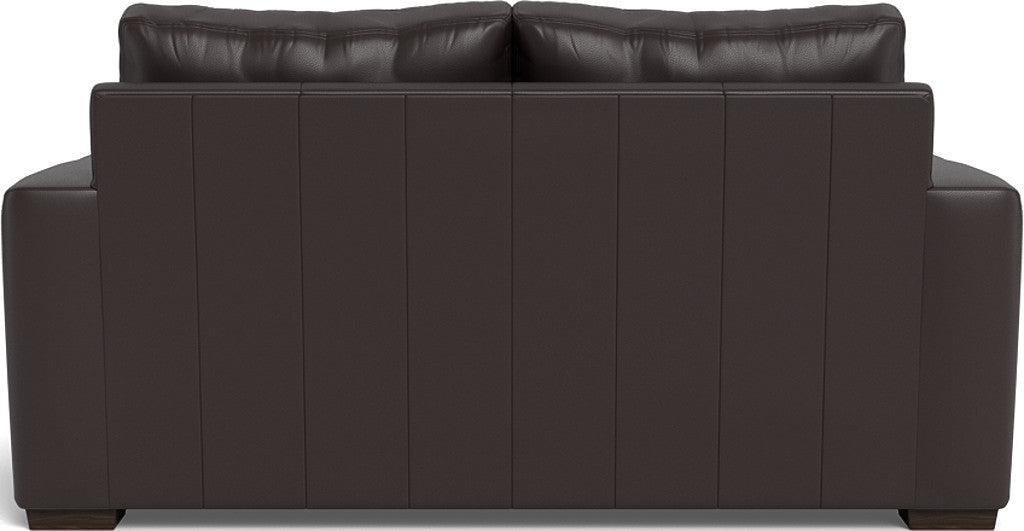 Mas Mesa 72" Deep Leather Loveseat - Tribeca Quarry