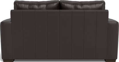 Mas Mesa 72" Deep Leather Loveseat - Tribeca Quarry
