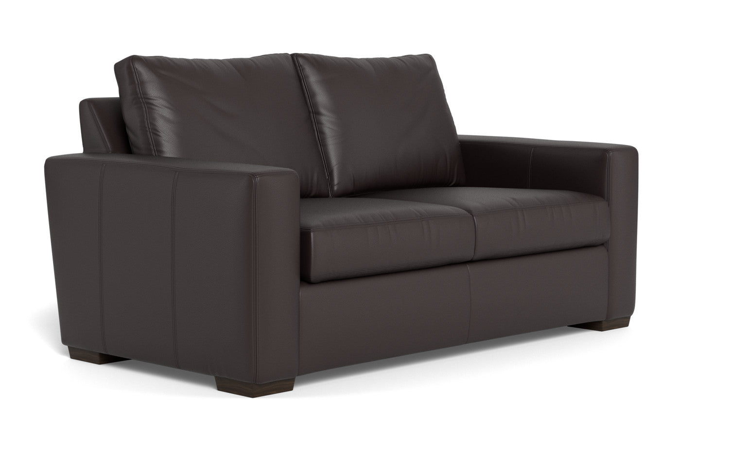Mesa 72" Leather Loveseat - Tribeca Quarry