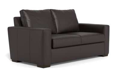 Mesa 72" Leather Loveseat - Tribeca Quarry