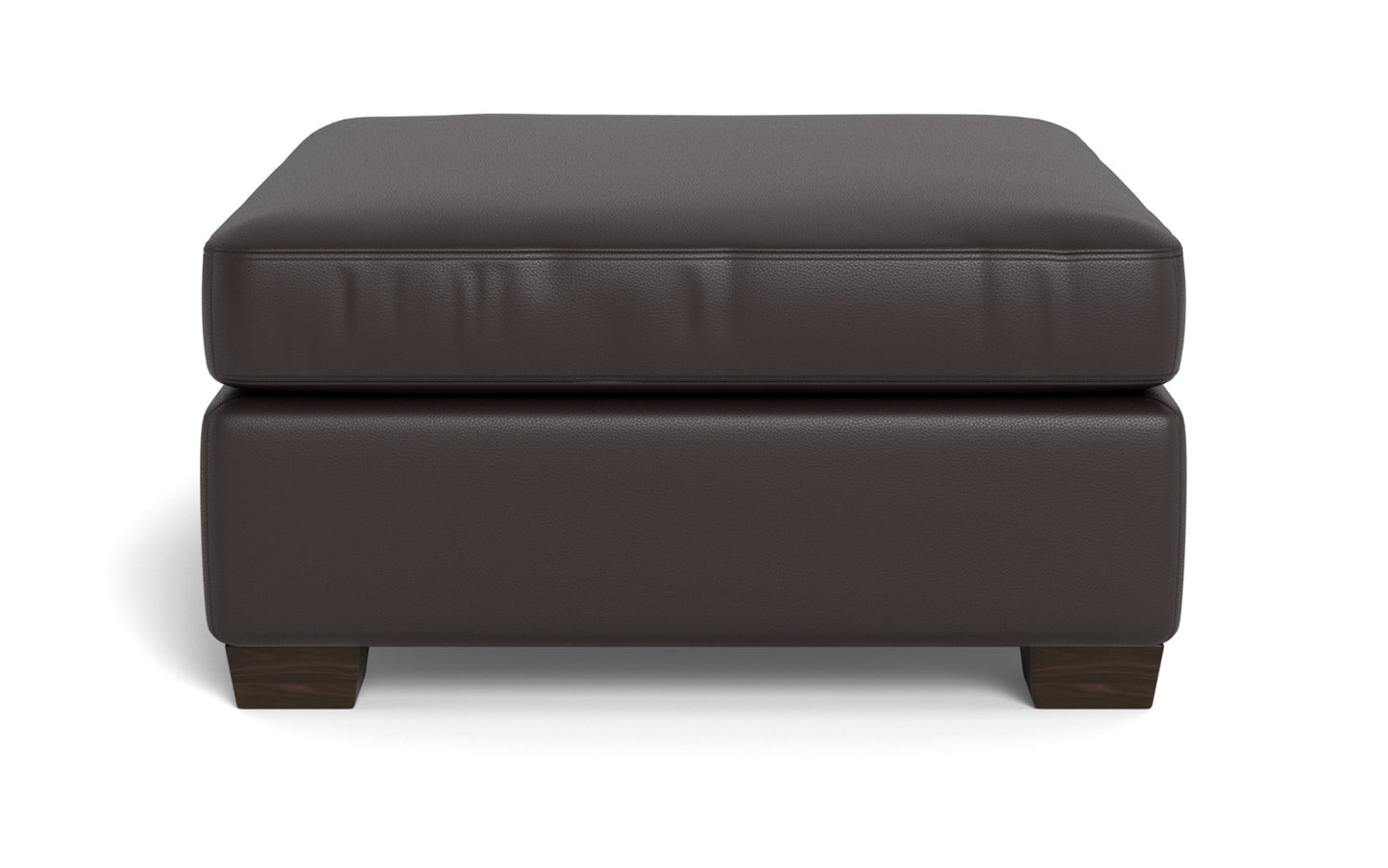 Mesa Leather Cocktail Ottoman - Tribeca Lagoon