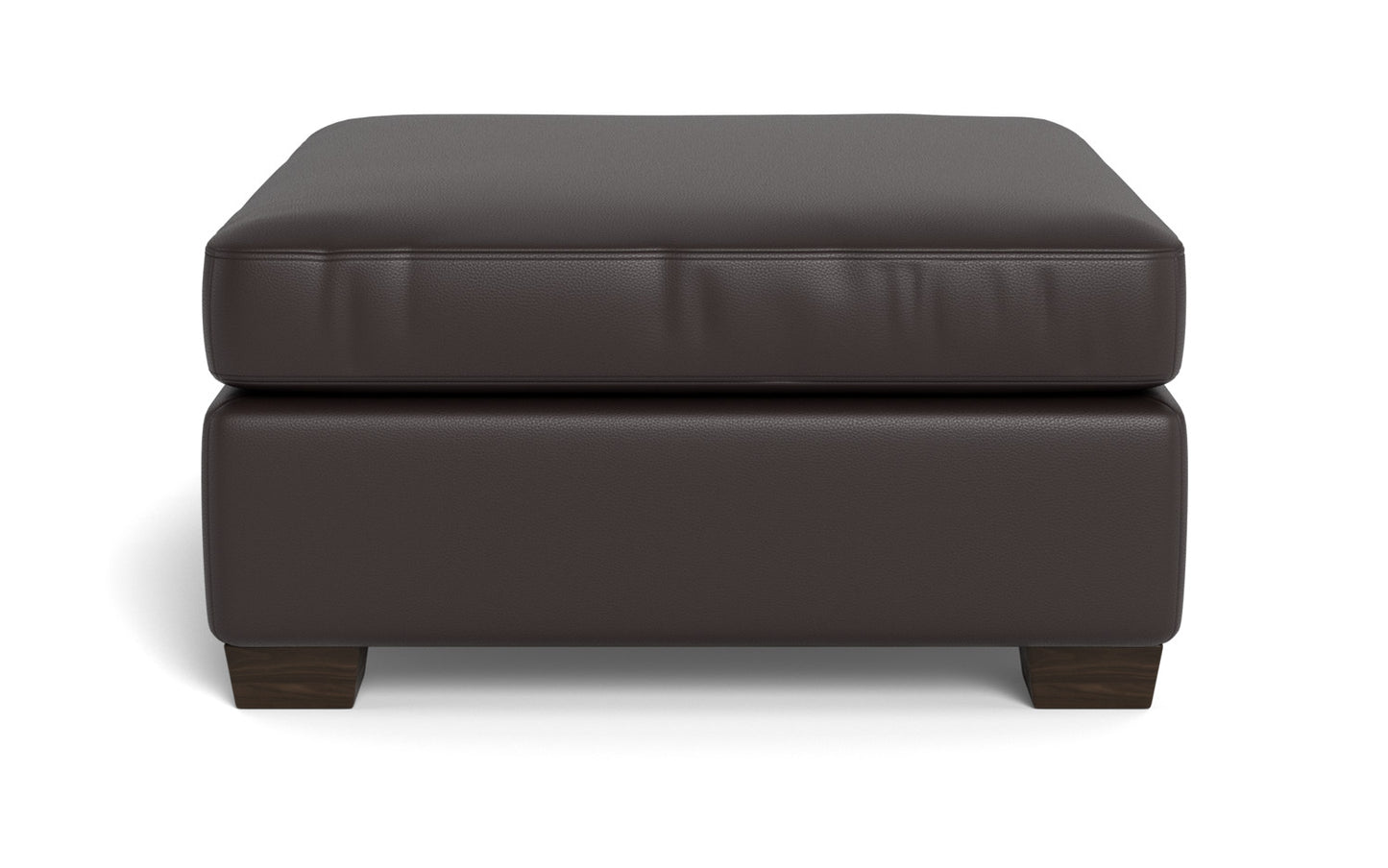 Mesa Leather Cocktail Ottoman - Tribeca Quarry
