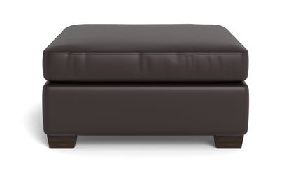 Mesa Leather Cocktail Ottoman - Tribeca Quarry