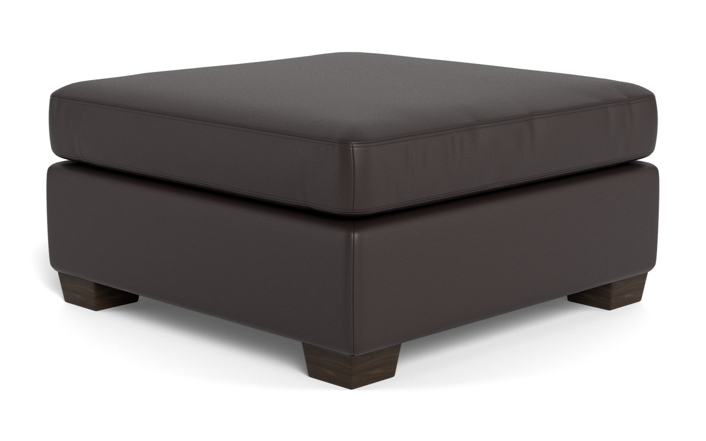 Mesa Leather Cocktail Ottoman - Tribeca Quarry