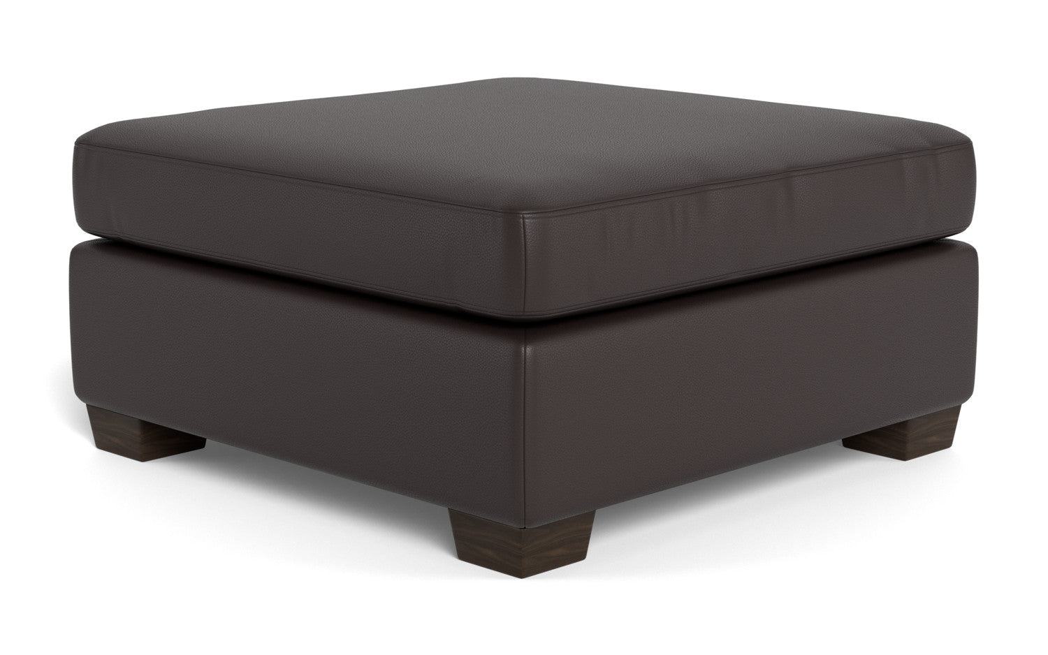 Mesa Leather Cocktail Ottoman - Tribeca Quarry