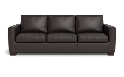 Track 87" Leather Queen Sleeper Sofa - Tribeca Quarry