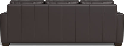 Track 87" Leather Queen Sleeper Sofa - Tribeca Quarry