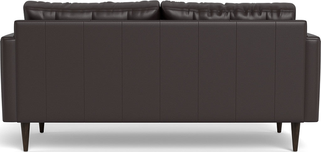 Wallace 74" Leather Apartment Sofa - Tribeca Quarry