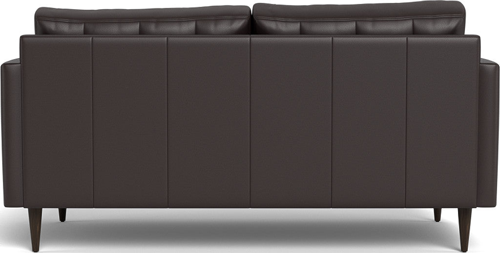 Wallace 69" Leather Loveseat - Tribeca Quarry