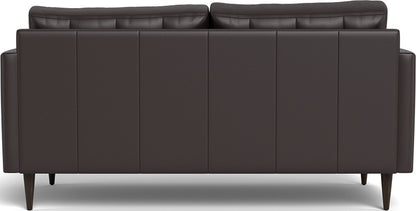 Wallace 69" Leather Loveseat - Tribeca Quarry