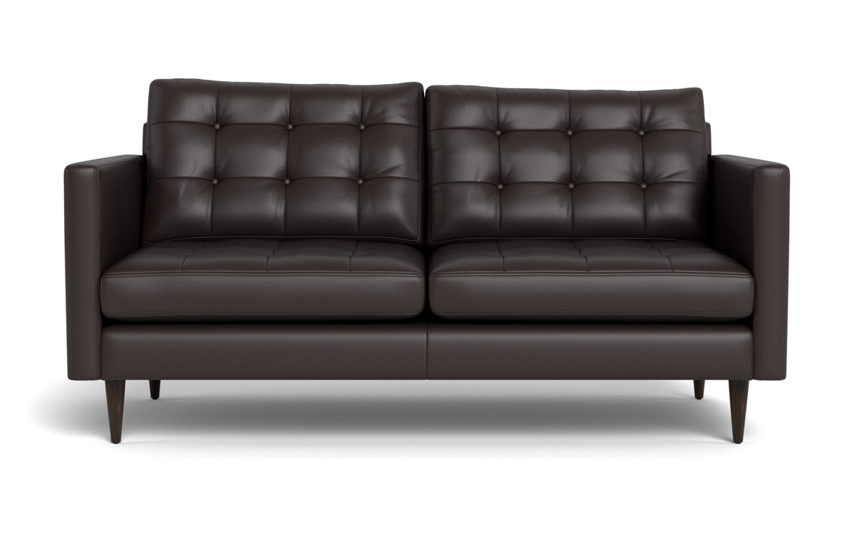 Wallace 69" Leather Loveseat - Tribeca Quarry