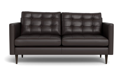 Wallace 69" Leather Loveseat - Tribeca Quarry
