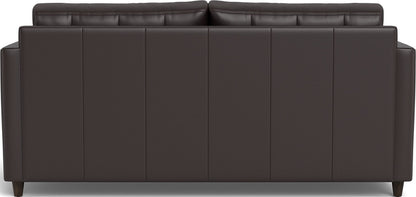 Wallace 74" Leather Queen Sleeper Sofa - Tribeca Quarry