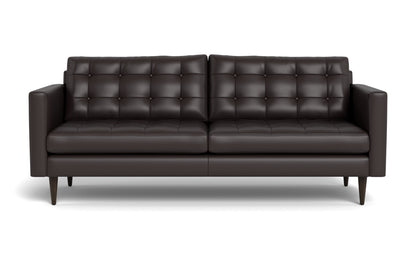 Wallace 85" Leather Sofa - Tribeca Quarry