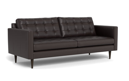 Wallace 85" Leather Sofa - Tribeca Quarry