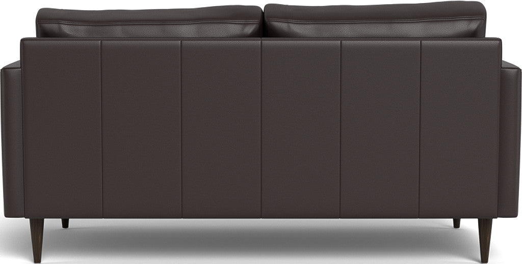 Wallace 69" Leather Untufted Loveseat - Tribeca Quarry