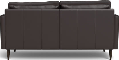 Wallace 69" Leather Untufted Loveseat - Tribeca Quarry