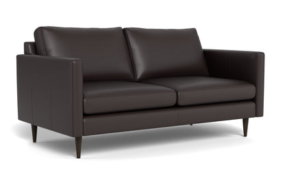 Wallace 69" Leather Untufted Loveseat - Tribeca Quarry