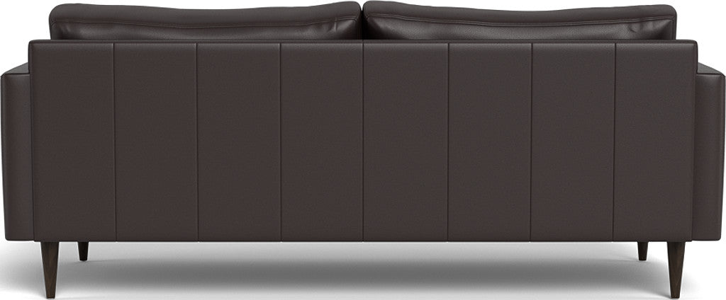 Wallace 85" Leather Untufted Sofa - Tribeca Quarry