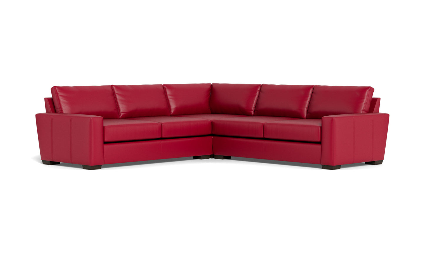 Mesa 121" Leather Corner Sectional - Tribeca Quarry