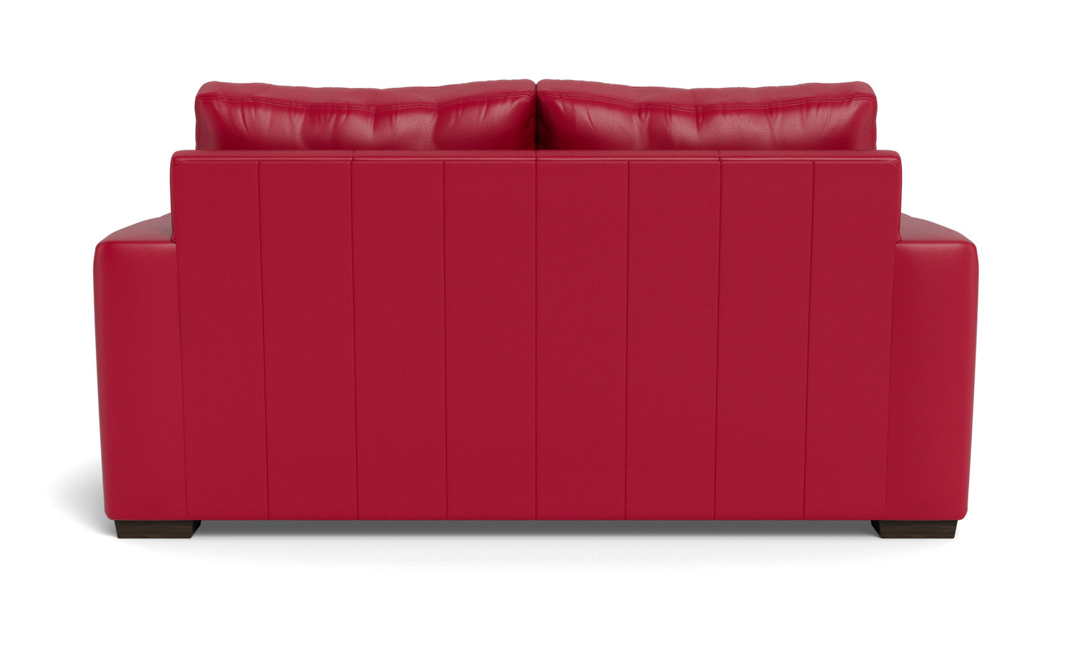 Mesa 72" Leather Loveseat - Tribeca Scarlet