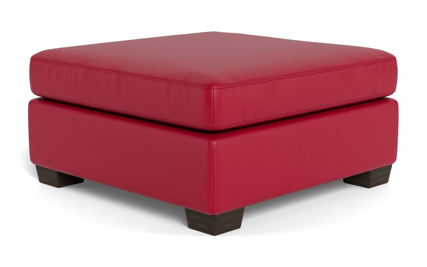 Mesa Leather Cocktail Ottoman - Tribeca Quarry