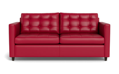 Wallace 74" Leather Queen Sleeper Sofa - Tribeca Scarlet