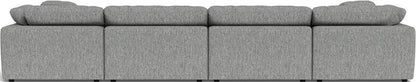 Fluffy 178" 4 Piece Sectional W/Double Otto - Tropez Ash