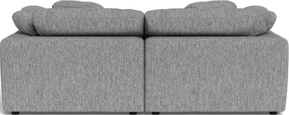 Fluffy 89" 2 Piece Sofa w/Otto - Tropez Ash