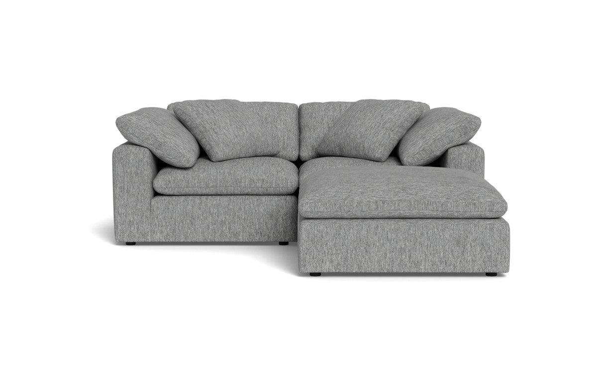 Fluffy 89" 2 Piece Sofa w/Otto - Tropez Ash