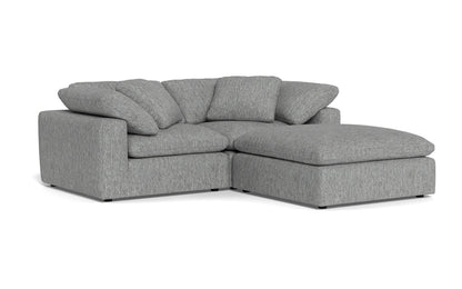 Fluffy 89" 2 Piece Sofa w/Otto - Tropez Ash