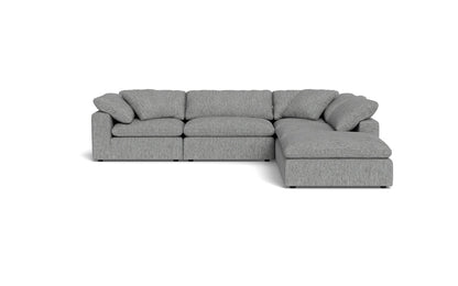 Fluffy 133.5" 4 Piece Sectional w/Otto - Tropez Ash