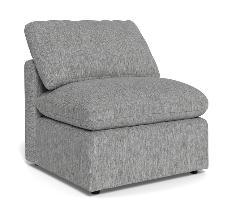 Fluffy Small Armless Chair - Tropez Ash